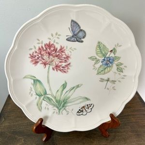 LENOX BUTTERFLY GARDEN EASTERN TAILED BLUE 11” DINNER PLATE
